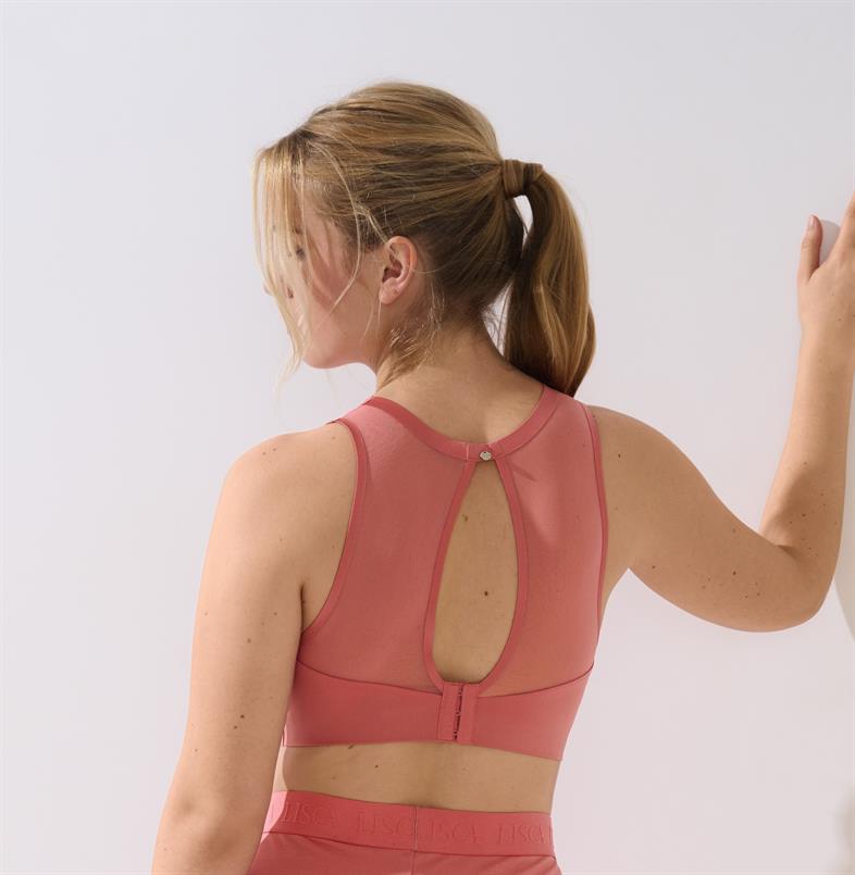 Lisca Lifestyle beugelloze sport top voorgevormd
